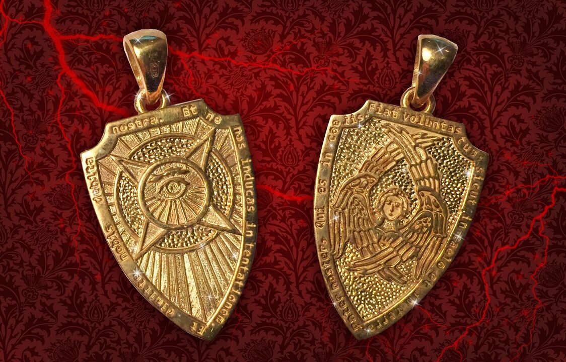 amuleto escudo para la riqueza y la buena suerte